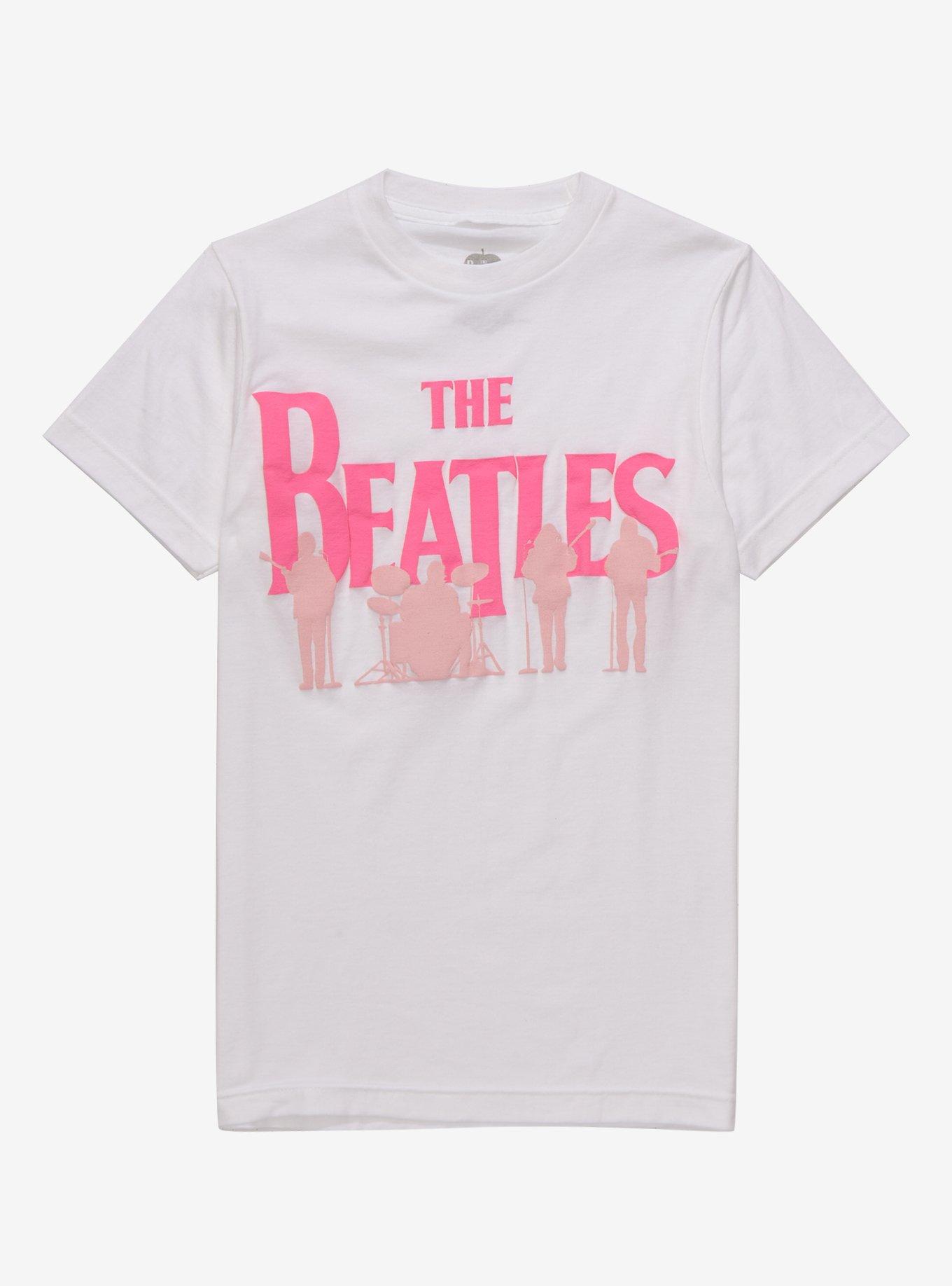 The Beatles Silhouette Puff Print Girls T-Shirt, BLACK, hi-res