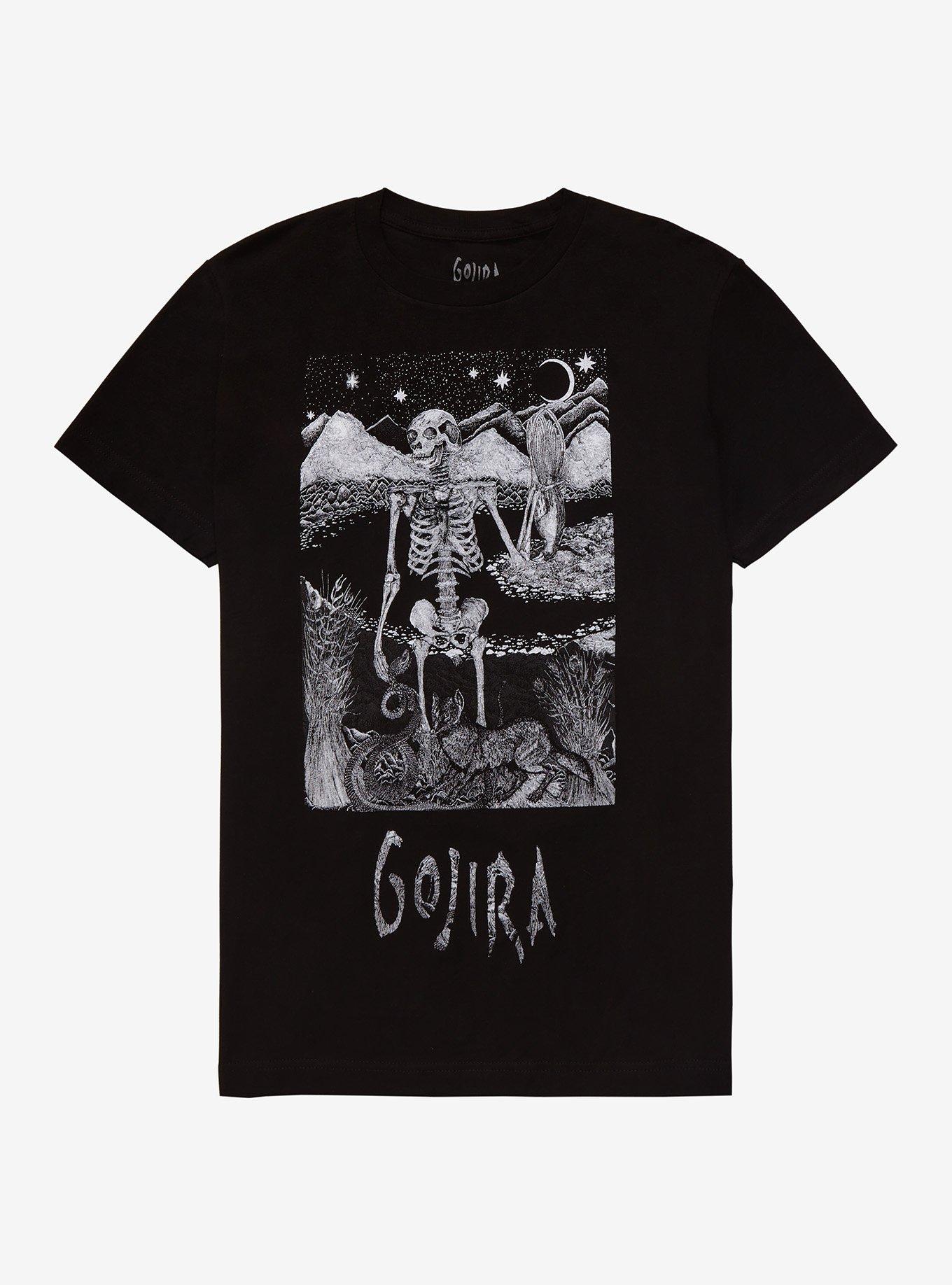 Gojira Desert Skeleton Girls T-Shirt, BLACK, hi-res