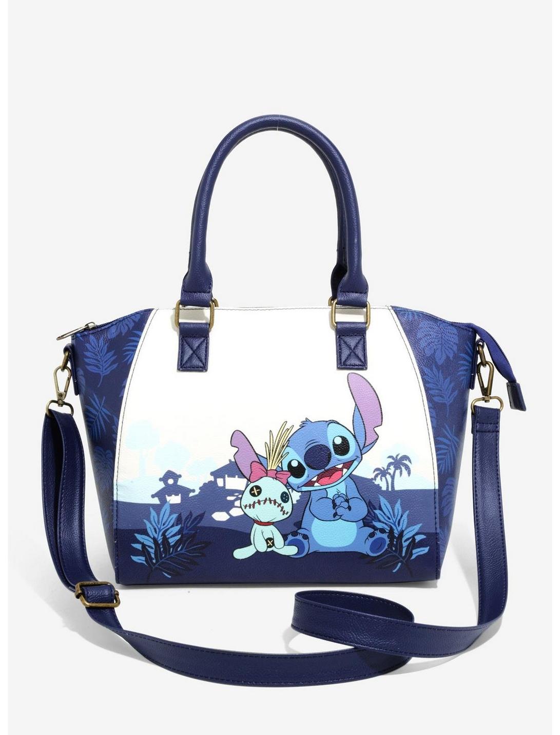 Loungefly Disney Lilo & Stitch Dark Blue Satchel Bag, , hi-res