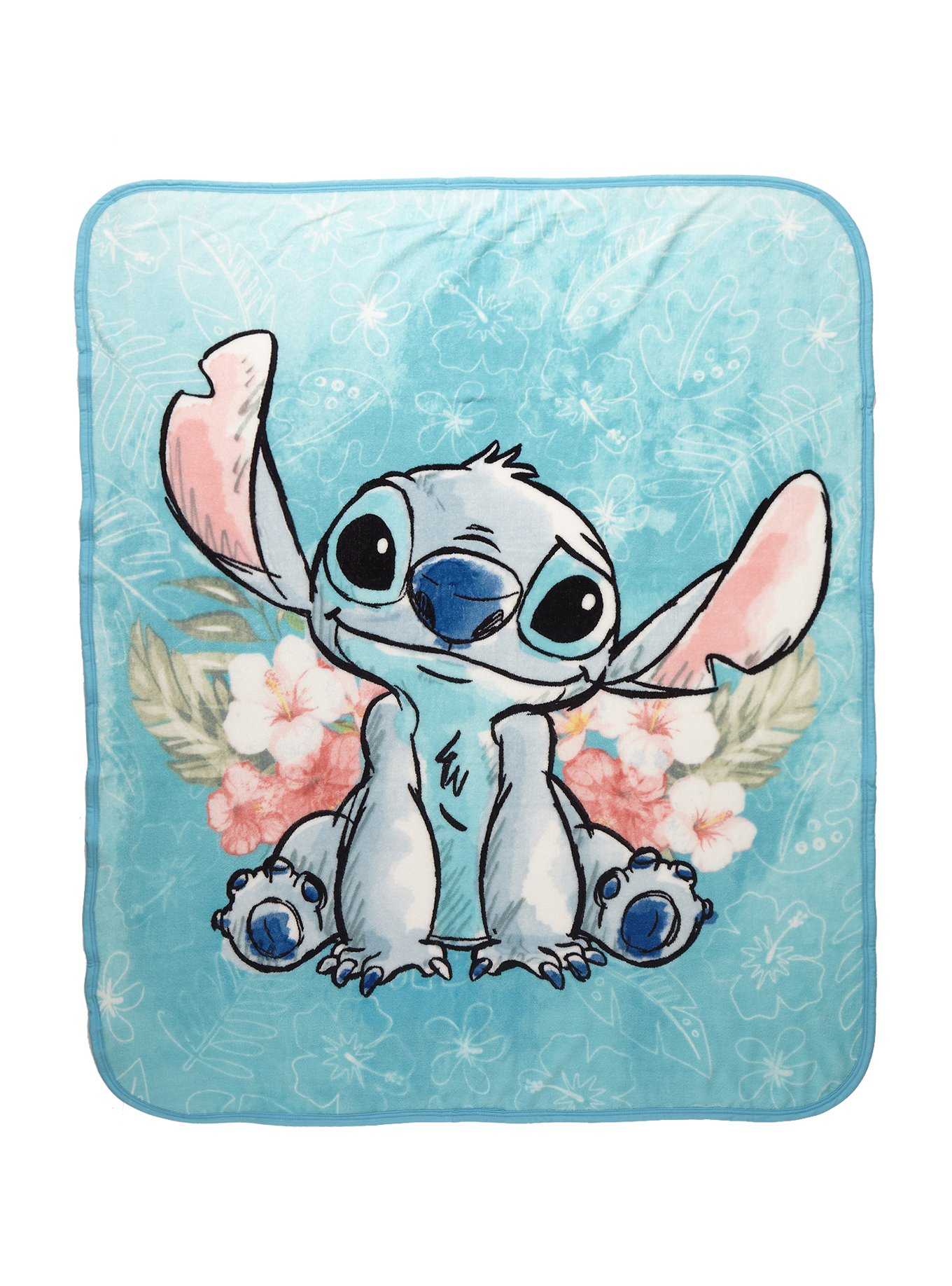 Disney Lilo & Stitch Watercolor Sketch Throw Blanket, , hi-res