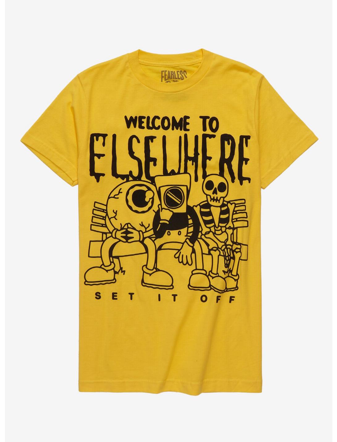 Set It Off Welcome To Elsewhere Boyfriend Fit Girls T-Shirt, MUSTARD, hi-res