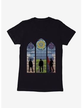 Supernatural Stained Glass Sam, Dean & Castiel Womens T-Shirt, , hi-res