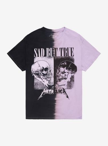 Metallica Sad But True Split Wash Boyfriend Fit Girls T-Shirt