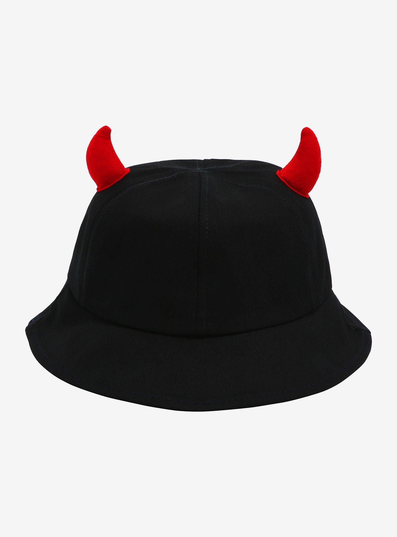 3D Devil Horns Bucket Hat, , hi-res