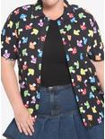 Rainbow Mushroom Girls Resort Woven Button-Up Plus Size, MULTI, hi-res