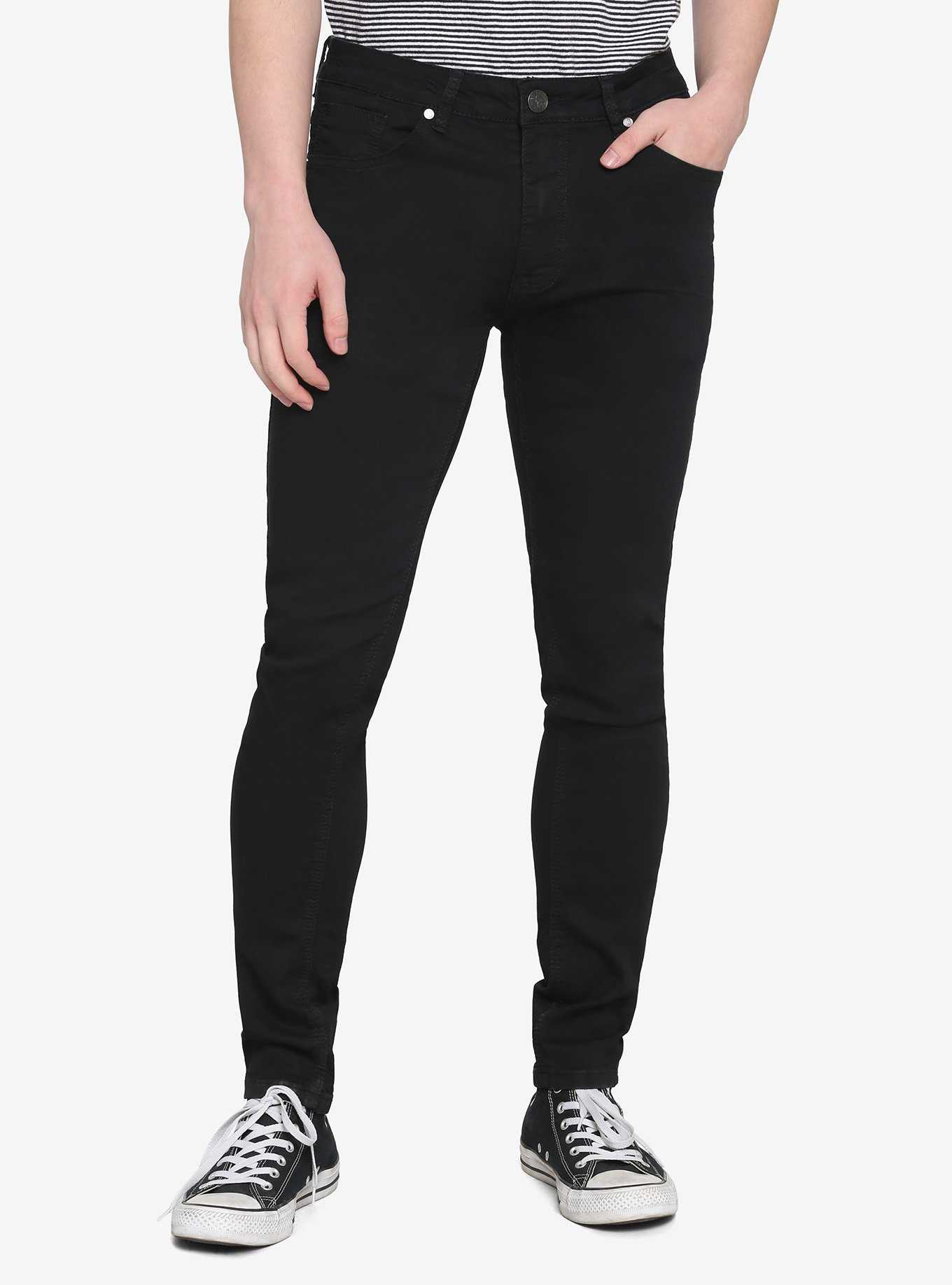 Black Denim Skinny Jeans | Hot Topic