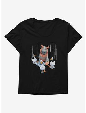Fiona The Hippo Valentine's Day Ducks Womens T-Shirt Plus Size, , hi-res