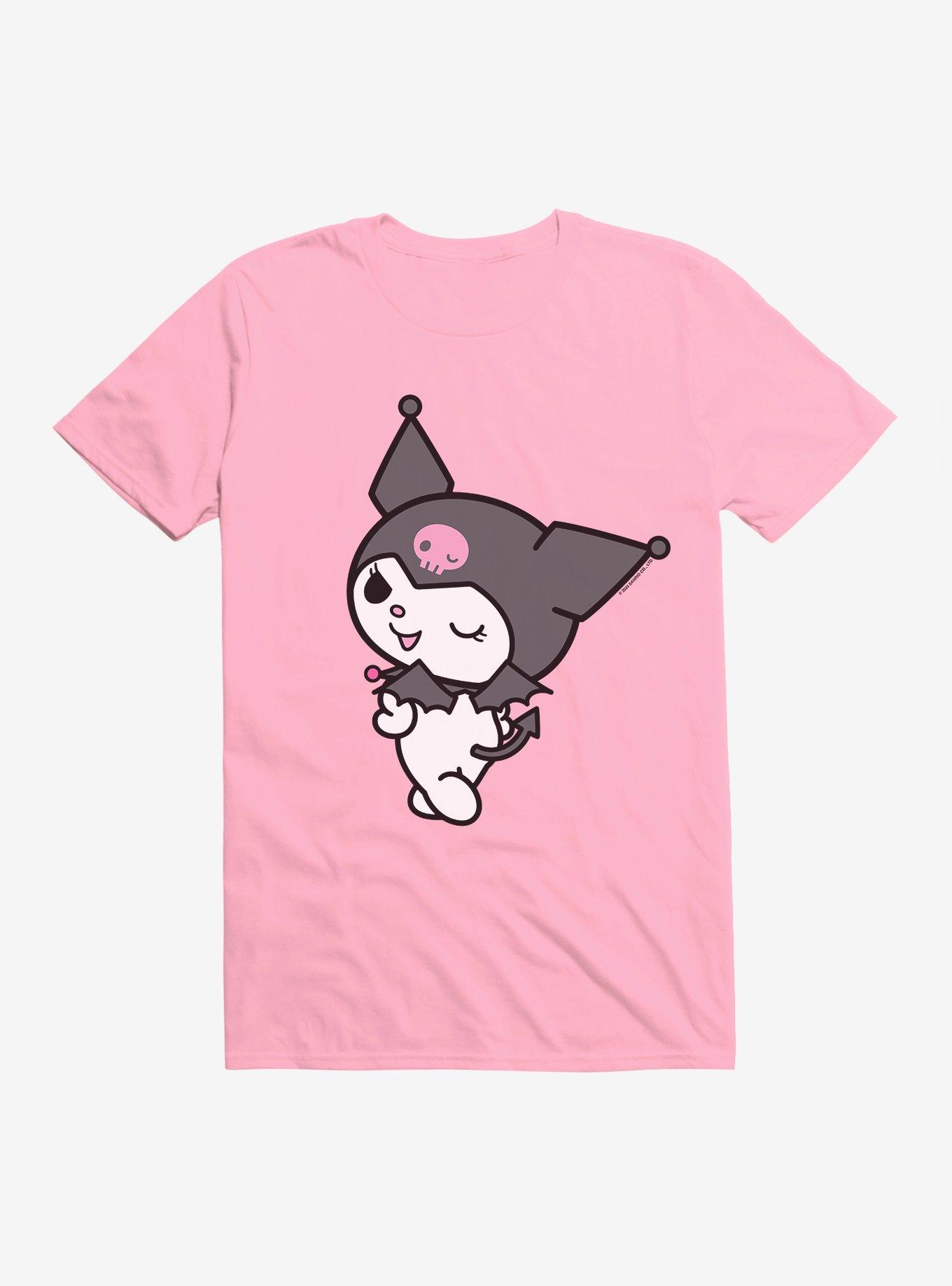 Kuromi Turning Wink T-Shirt, CHARITY PINK, hi-res