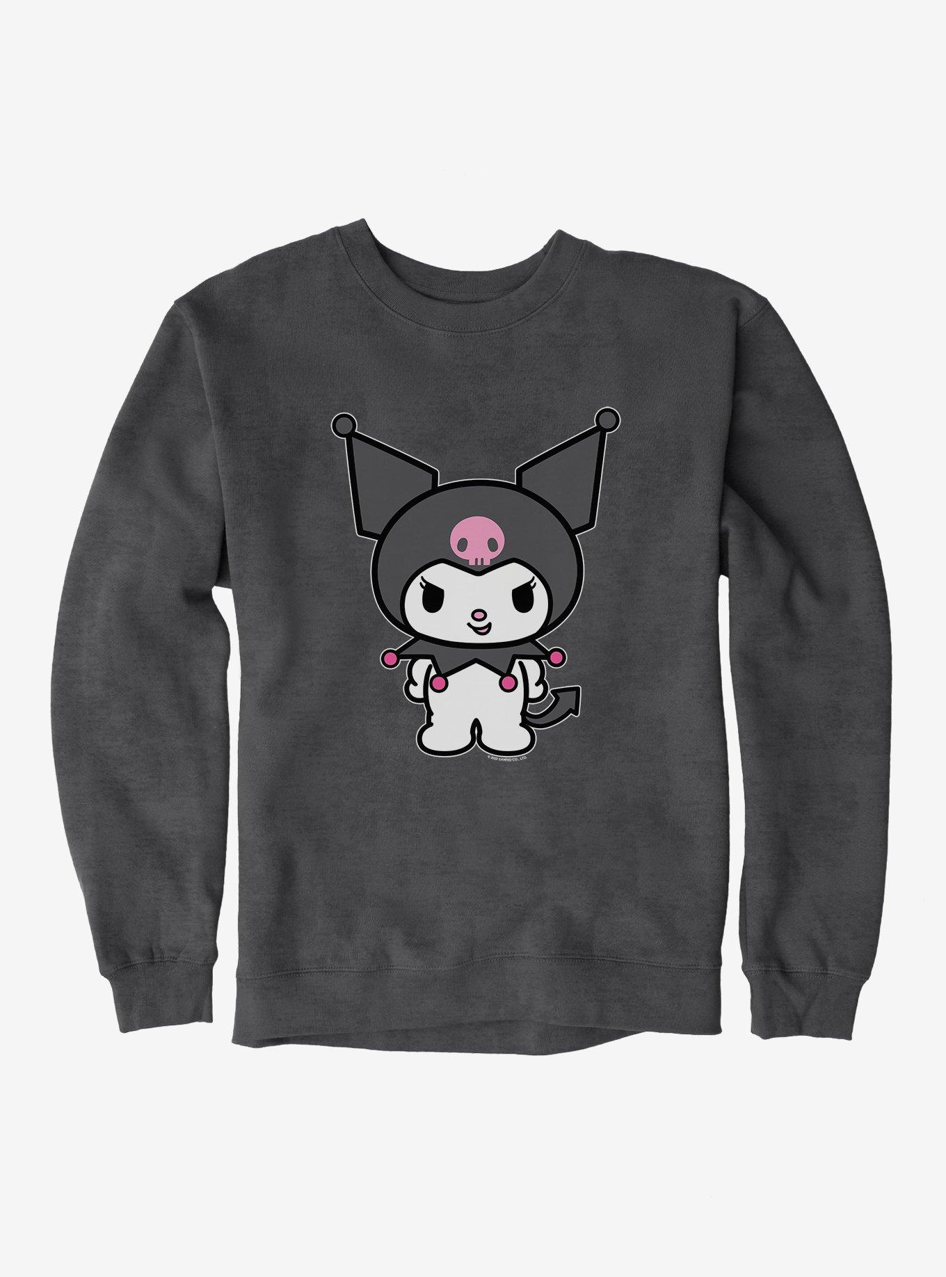 Kuromi Evil Grin Sweatshirt, , hi-res