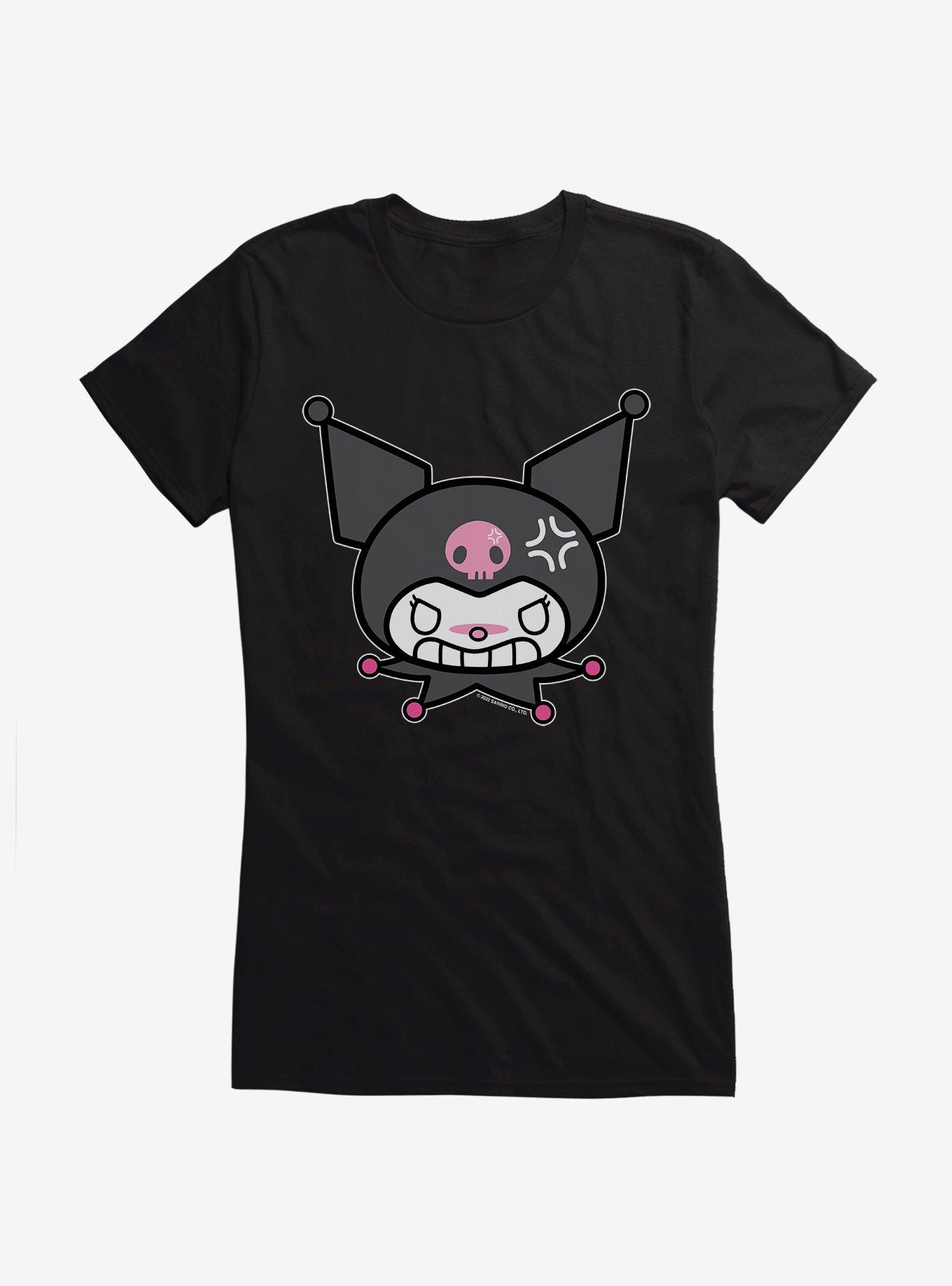 Kuromi All Anger Girls T-Shirt, BLACK, hi-res