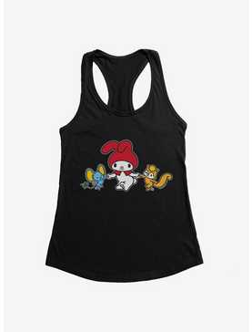 My Melody Dancing With Flat And Risu  Womens Tank Top, , hi-res