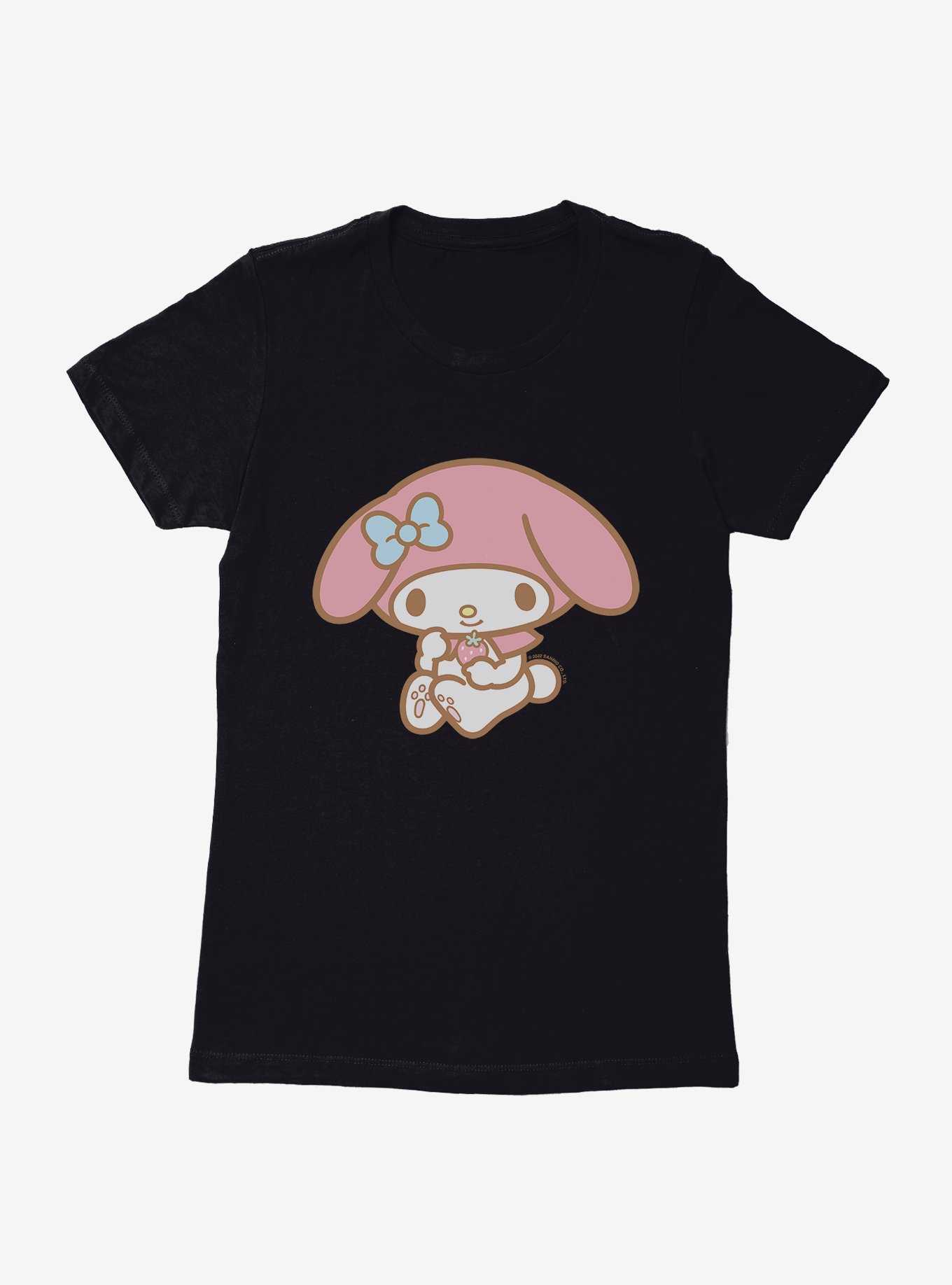 My Melody Holding Strawberry Womens T-Shirt, , hi-res