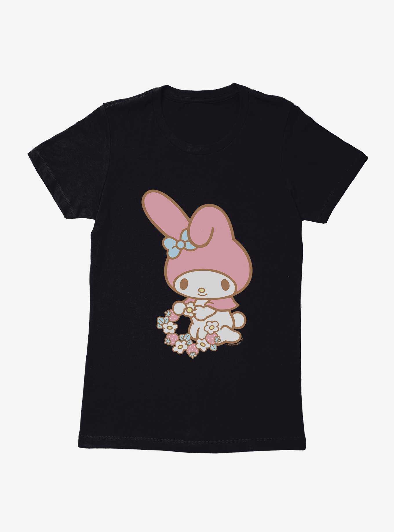 My Melody Picking Flowers Womens T-Shirt, , hi-res