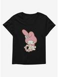 My Melody Picking Flowers Womens T-Shirt Plus Size, , hi-res