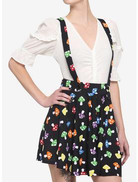 Rainbow Mushroom Suspender Skirt, , hi-res