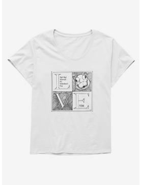 Fiona The Hippo Valentine's Day Hippo Sketch Girls T-Shirt Plus Size, , hi-res