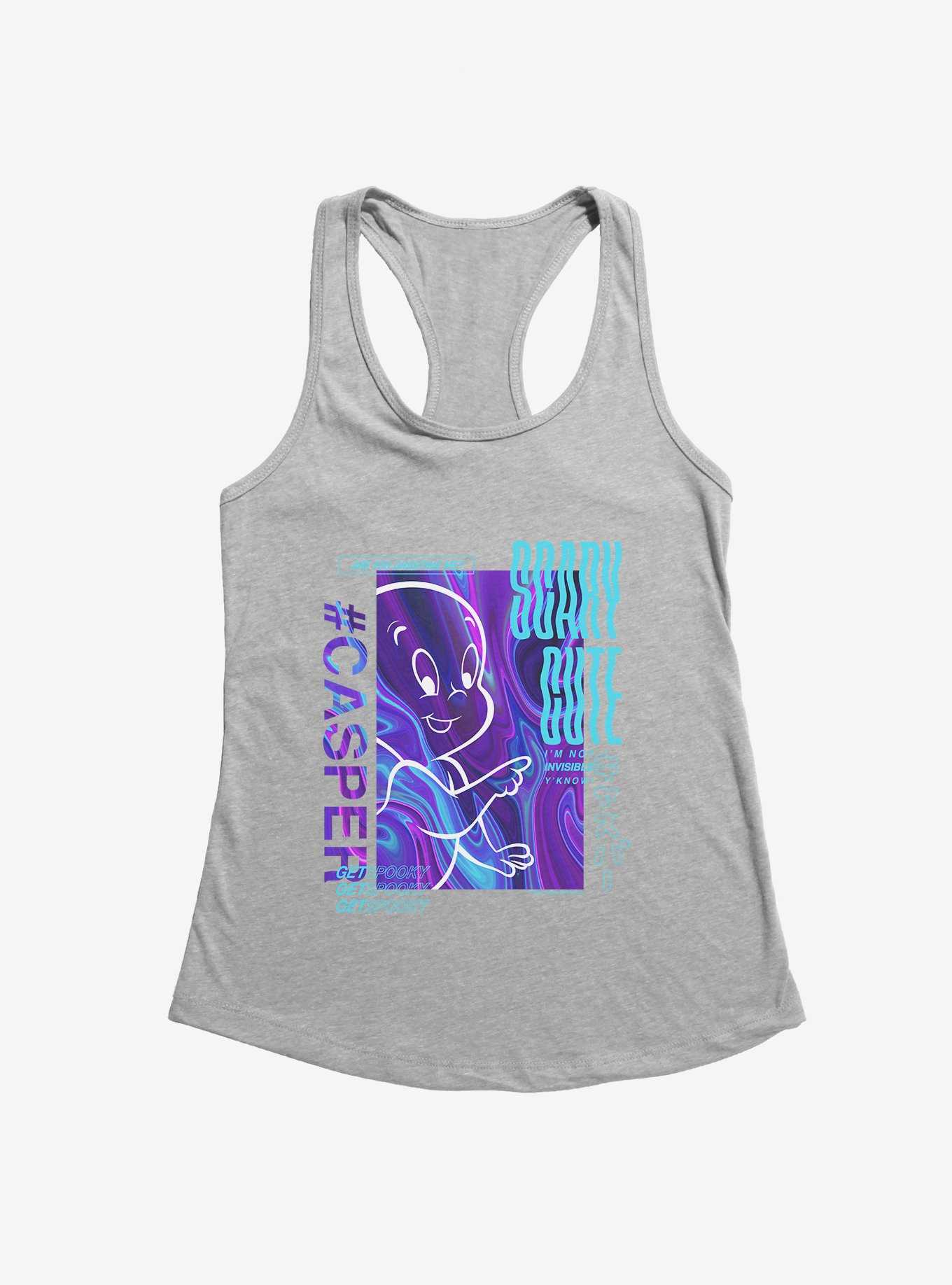 Casper The Friendly Ghost Virtual Raver Scary Cute Girls Tank, , hi-res