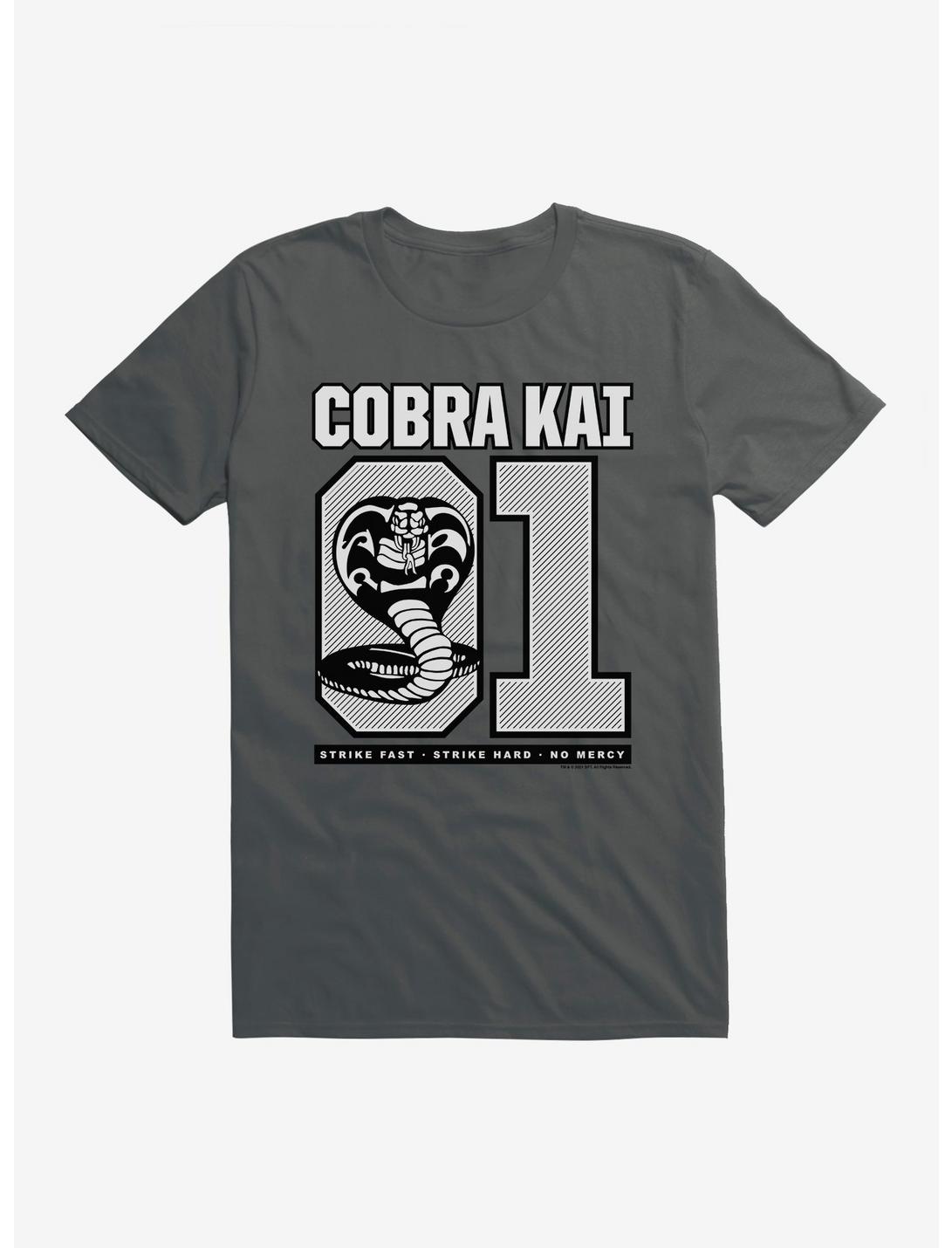 COBRA KAI S4 Varsity Number T-Shirt, CHARCOAL, hi-res