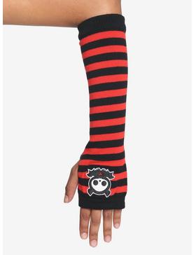 Skelanimals Diego Red & Black Stripe Arm Warmers, , hi-res