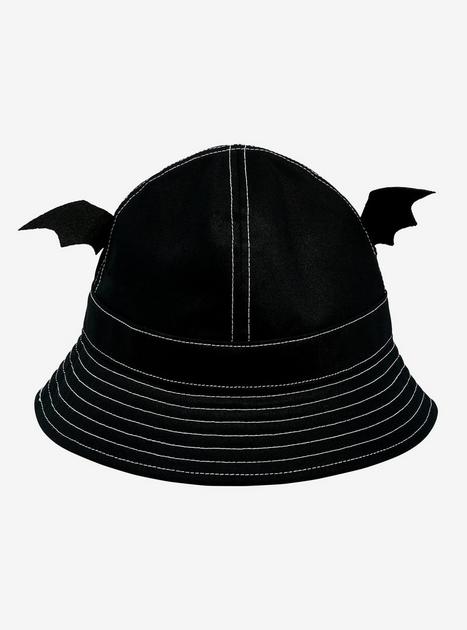 Black 3D Bat Wings Bucket Hat | Hot Topic