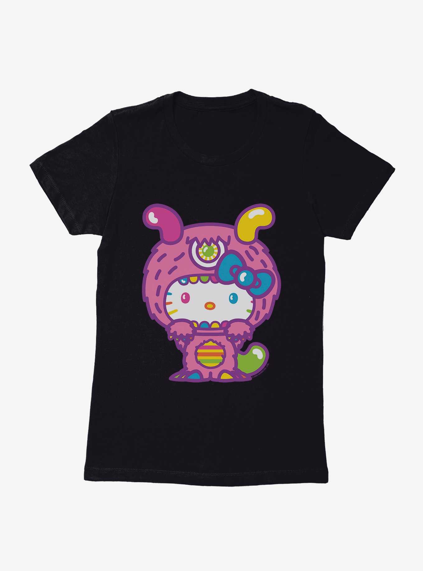 Hello Kitty Sweet Kaiju Fuzzy Womens T-Shirt, , hi-res