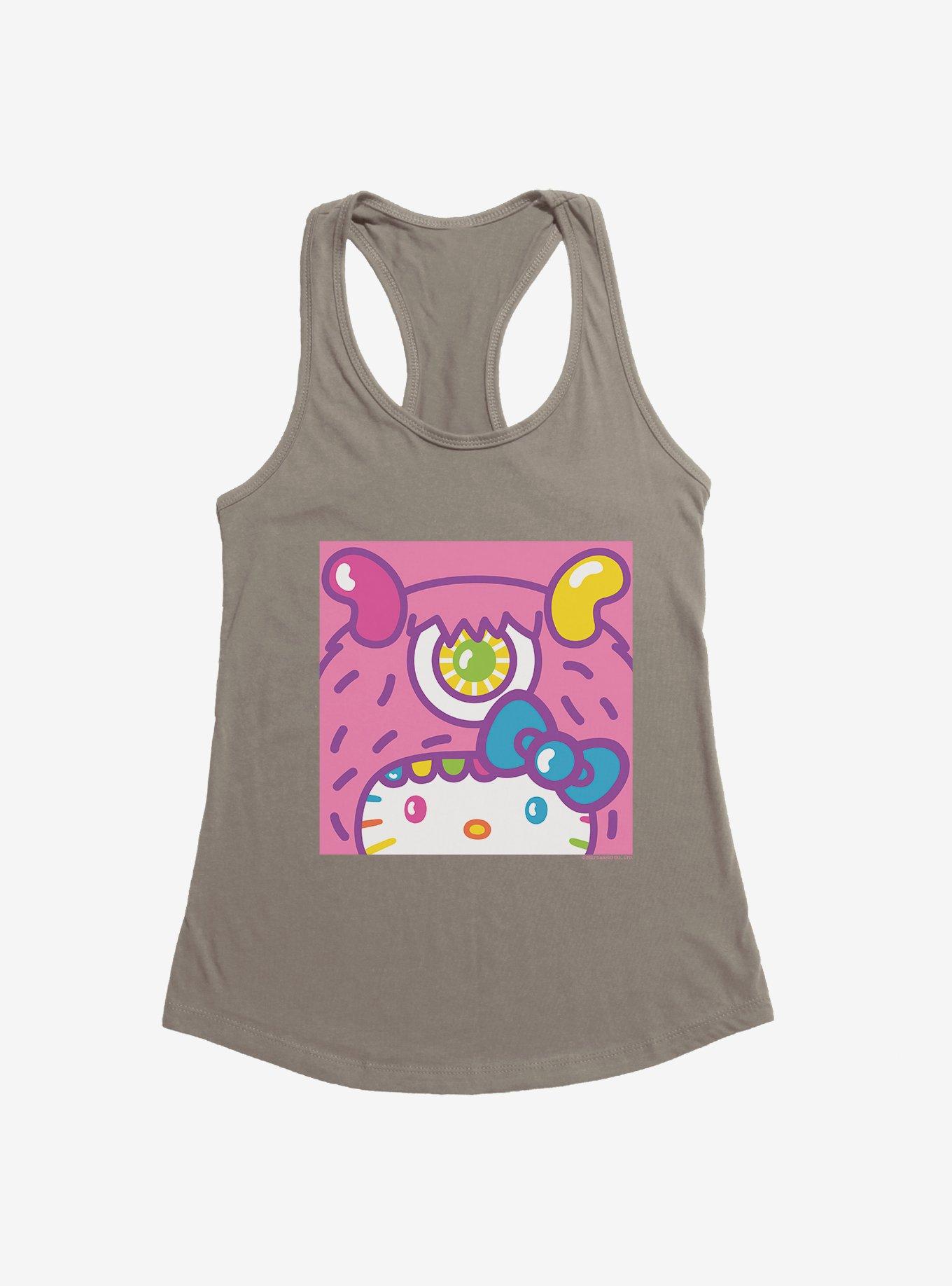 Hello Kitty Sweet Kaiju Cyclops Womens Tank Top, WARM GRAY, hi-res