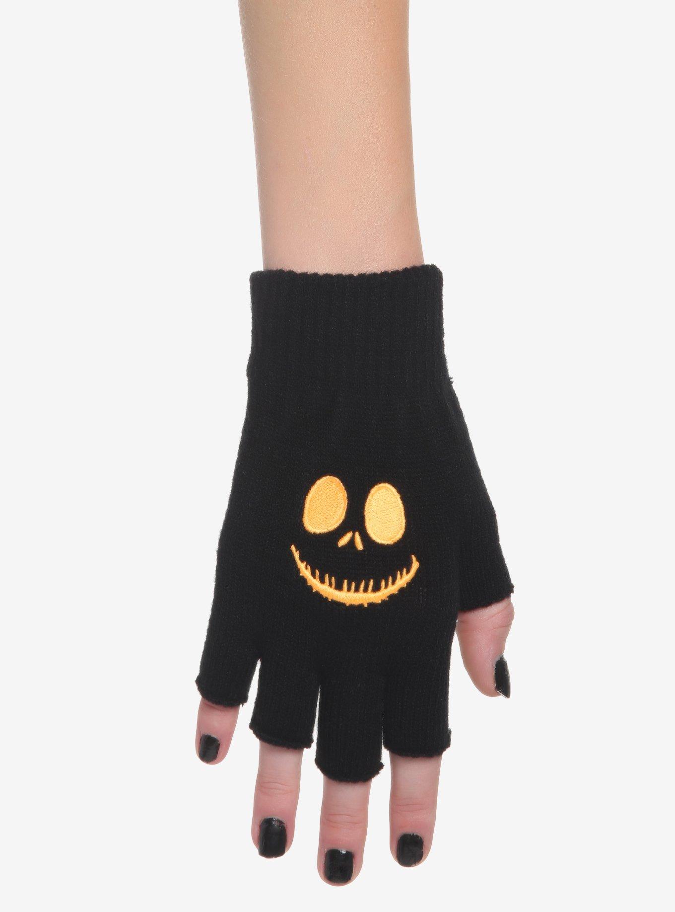 The Nightmare Before Christmas Jack Fingerless Gloves, , hi-res