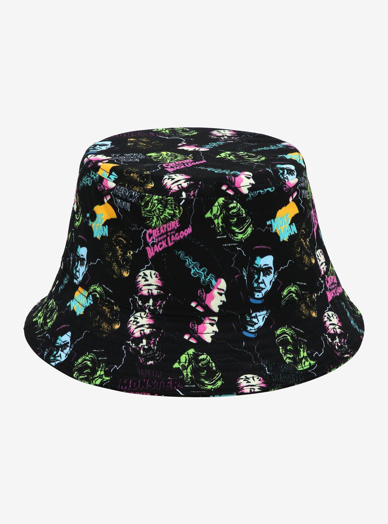 Universal Monsters Neon Characters Bucket Hat, , hi-res