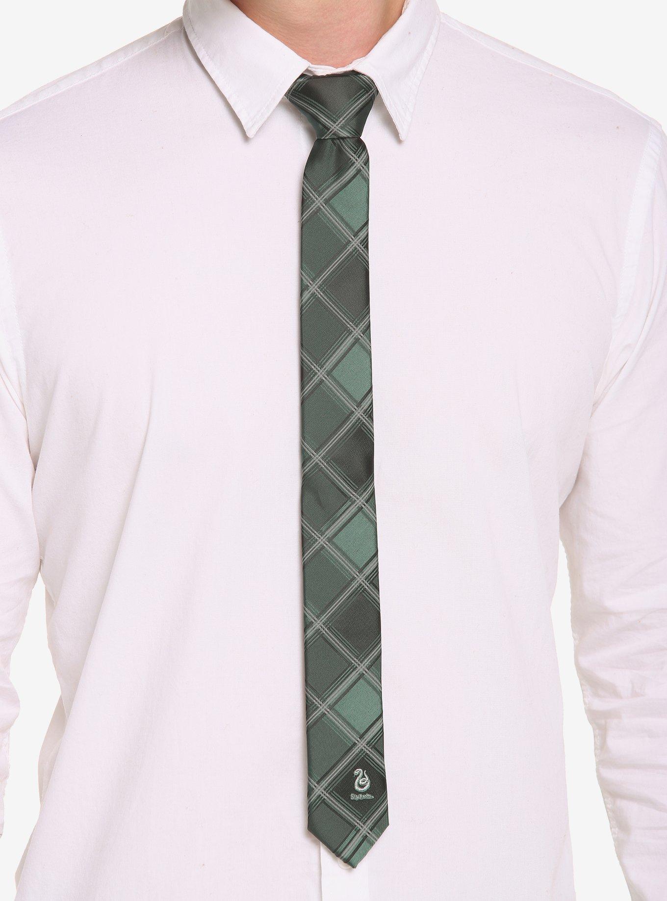 Harry Potter Slytherin Plaid Tie, , hi-res