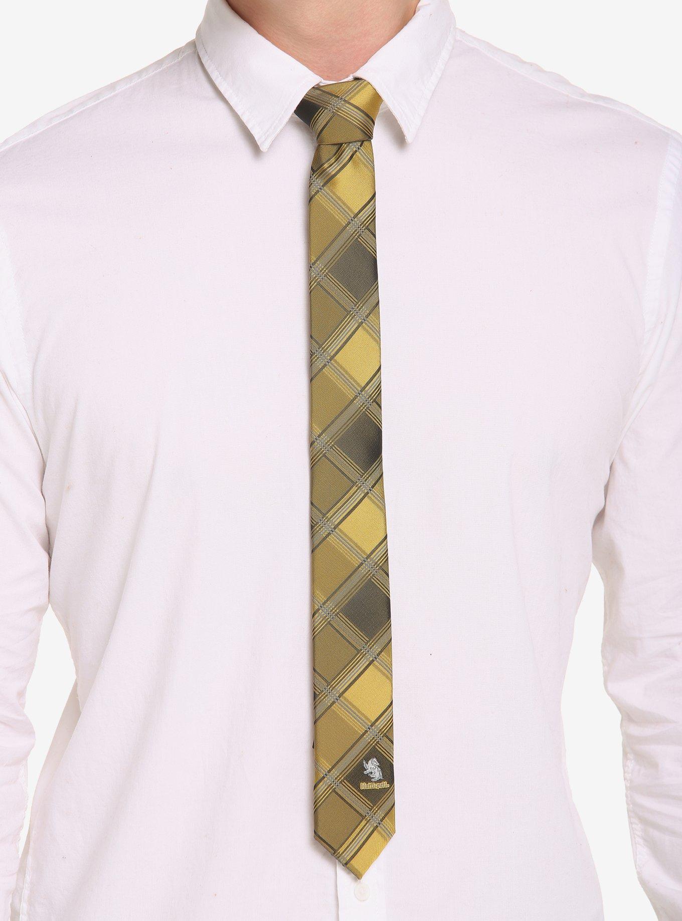 Harry Potter Hufflepuff Plaid Tie, , hi-res