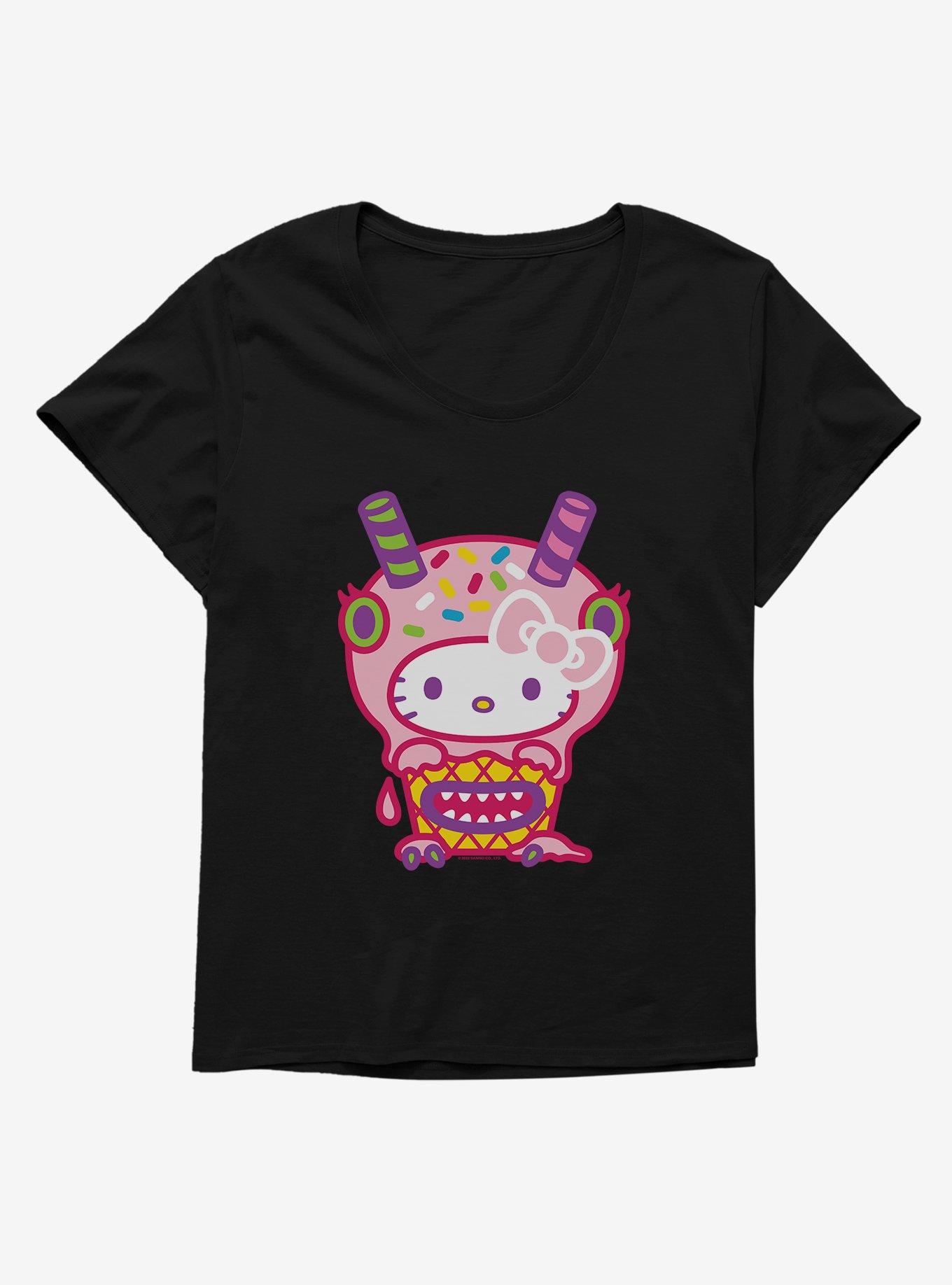 Hello Kitty Sweet Kaiju Cupcake Womens T-Shirt Plus Size, , hi-res