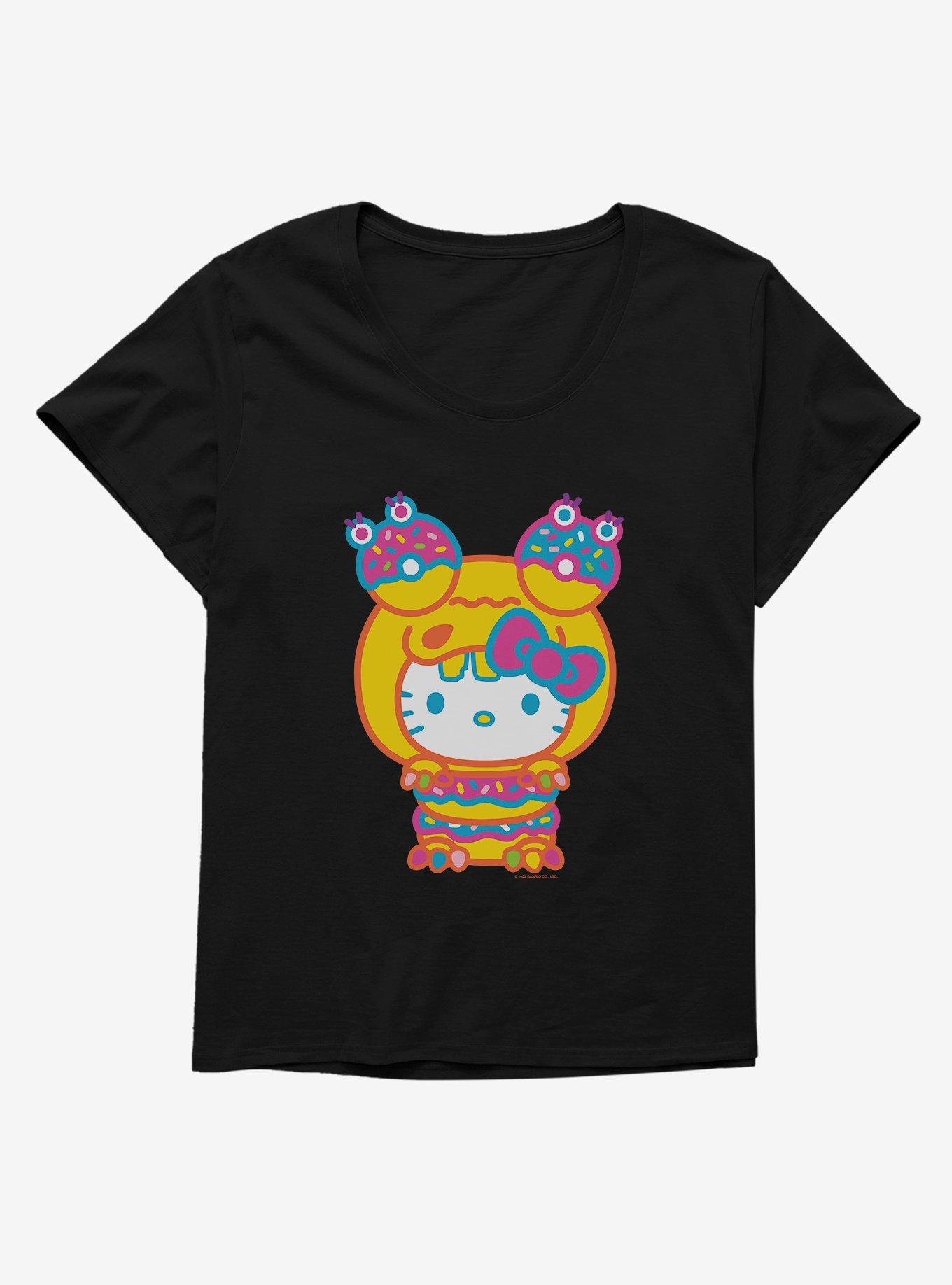 Hello Kitty Sweet Kaiju Doughnut Womens T-Shirt Plus Size, , hi-res