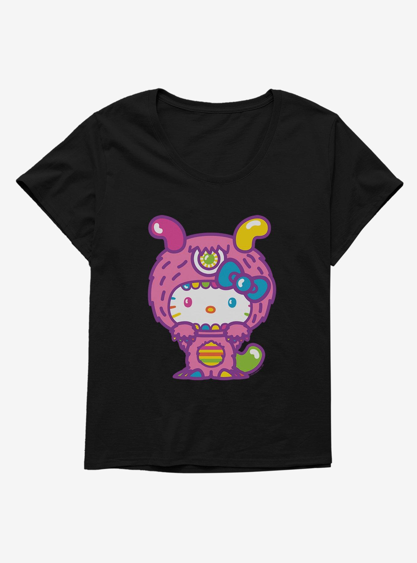 Hello Kitty Sweet Kaiju Fuzzy Womens T-Shirt Plus Size, , hi-res