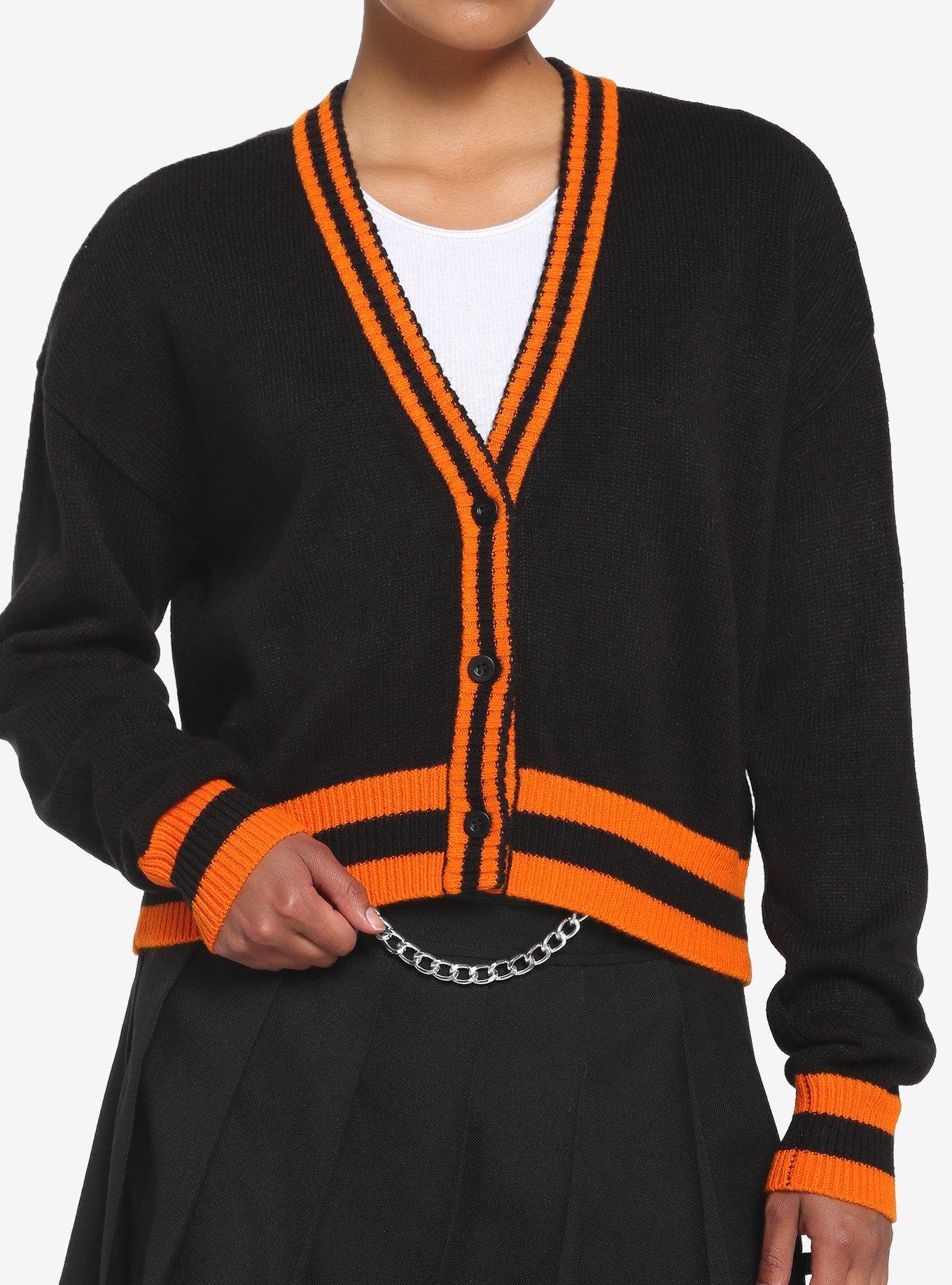 Orange and 2025 black cardigan