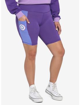 Her Universe Marvel Hawkeye Kate Bishop Bike Shorts Plus Size, , hi-res