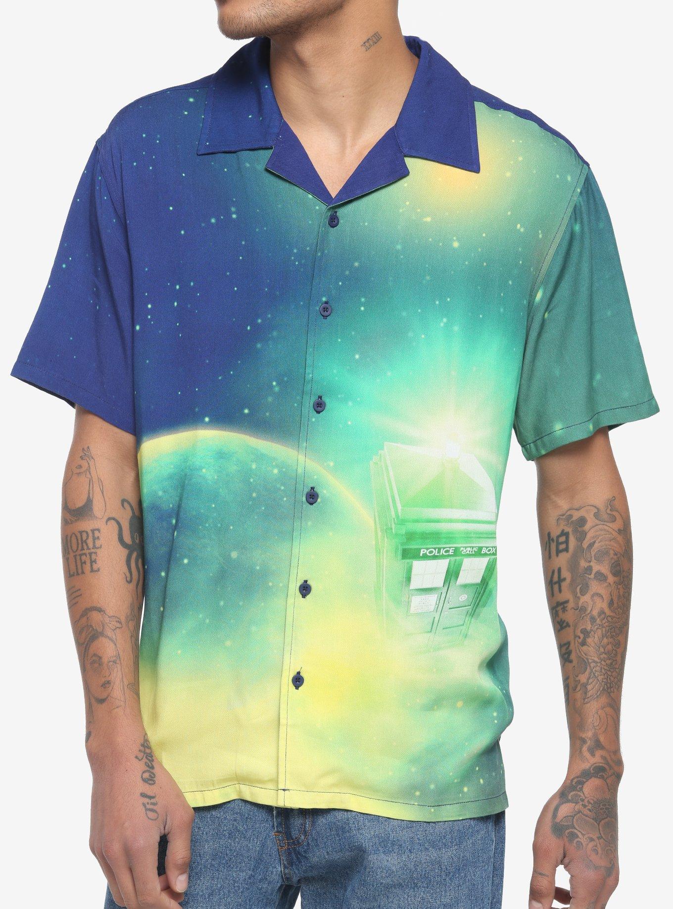 Our Universe Doctor Who TARDIS Woven Button-Up, MULTI, hi-res