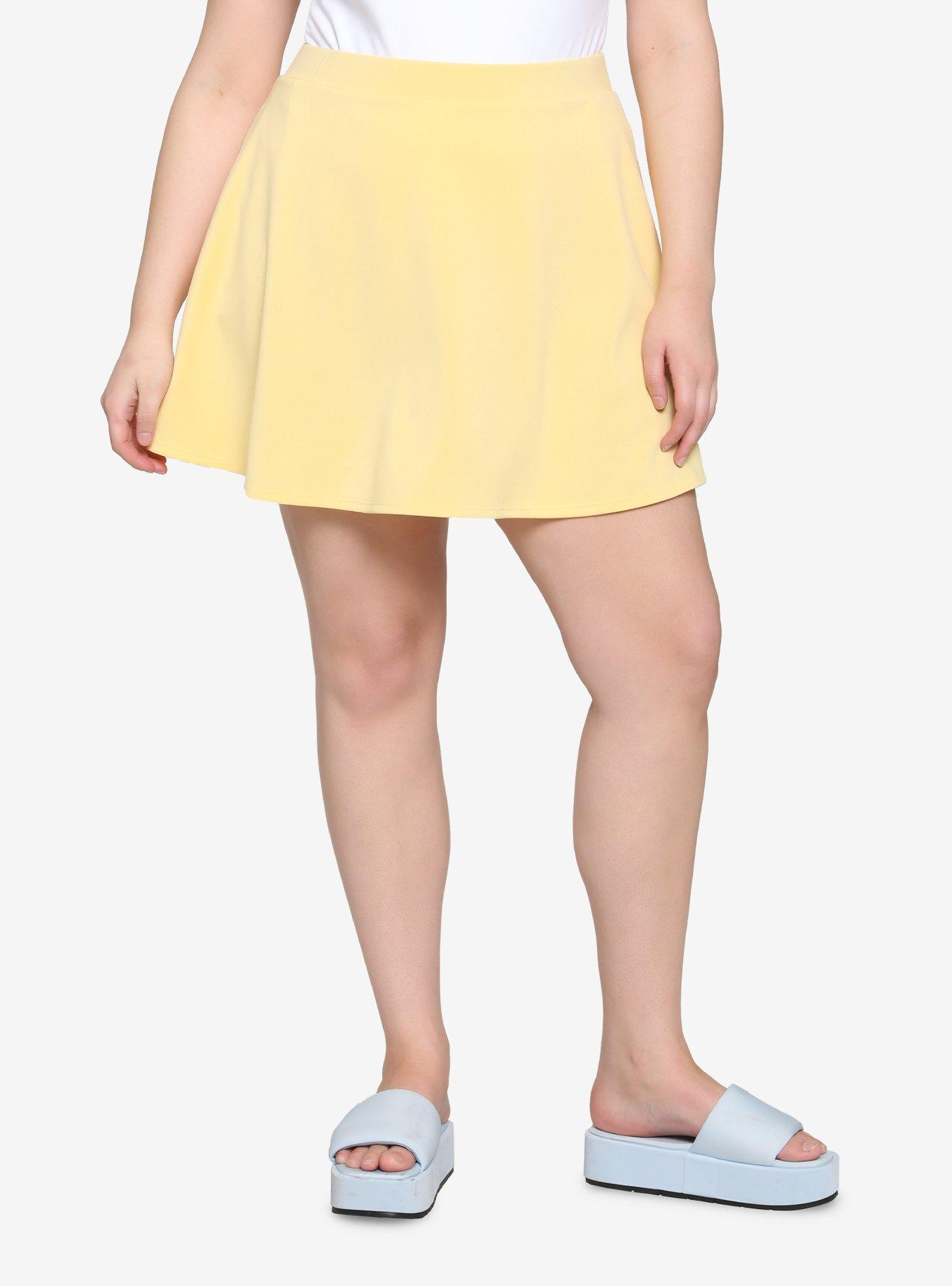 Light Yellow Skirt Plus Size |