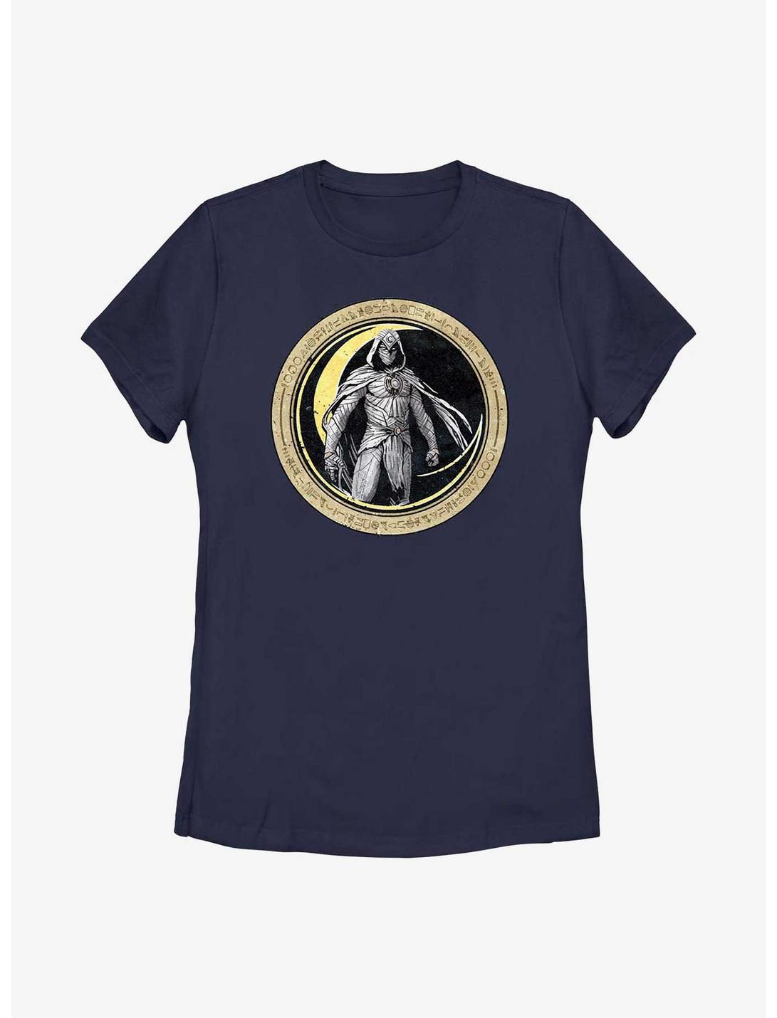 Marvel Moon Knight Circle Badge Womens T-Shirt, NAVY, hi-res