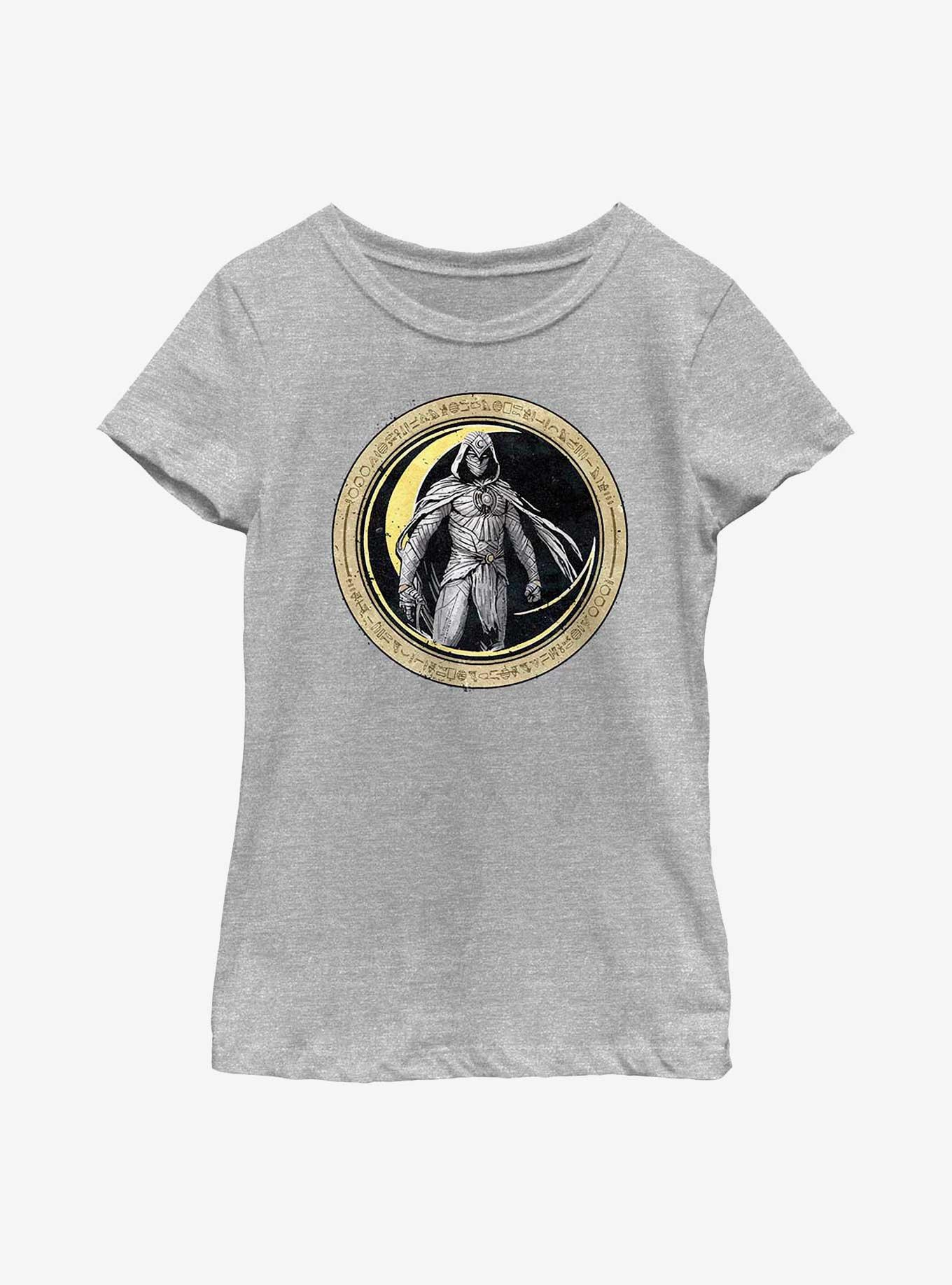 Marvel Moon Knight Circle Badge Youth Girls T-Shirt, , hi-res