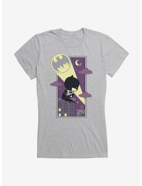DC Comics Batman Chibi Bat Signal Girls T-Shirt, HEATHER, hi-res