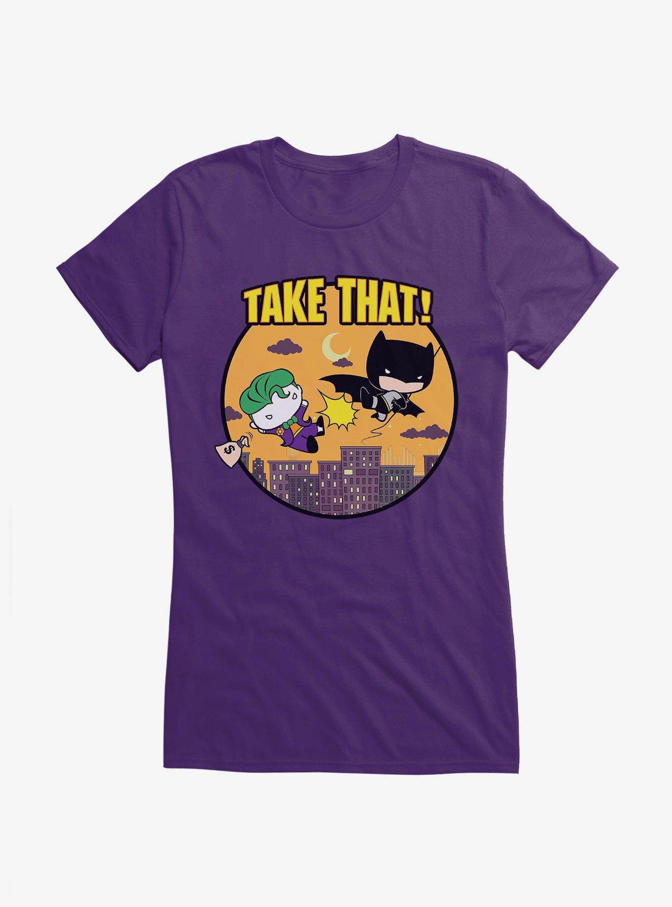 DC Comics Batman Chibi Joker Fight Girls T-Shirt, , hi-res