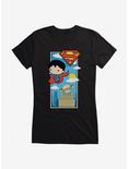 DC Comics Superman Chibi Daily Planet Girls T-Shirt, BLACK, hi-res