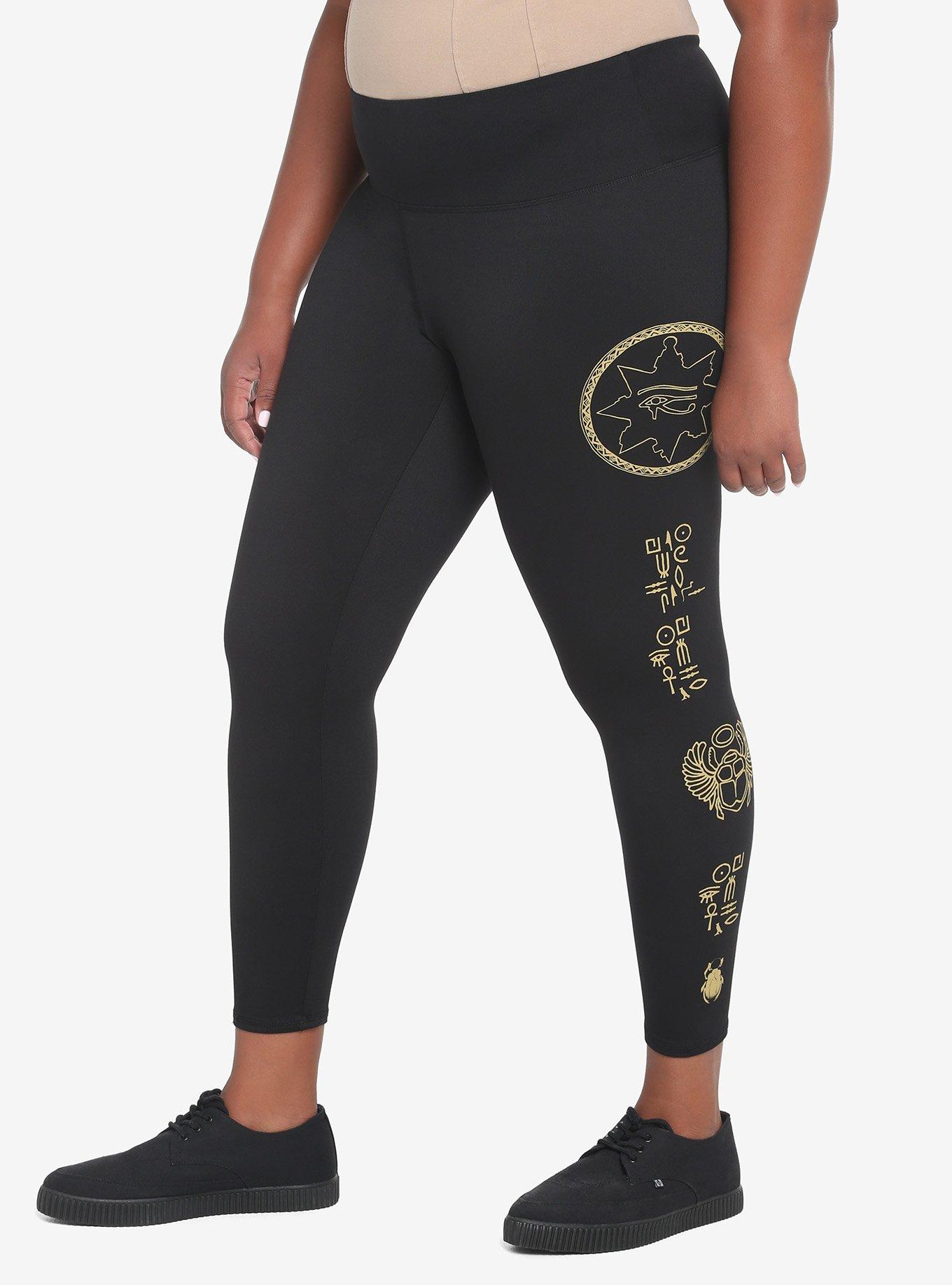 The Mummy Hieroglyphics Leggings Plus Size, , hi-res