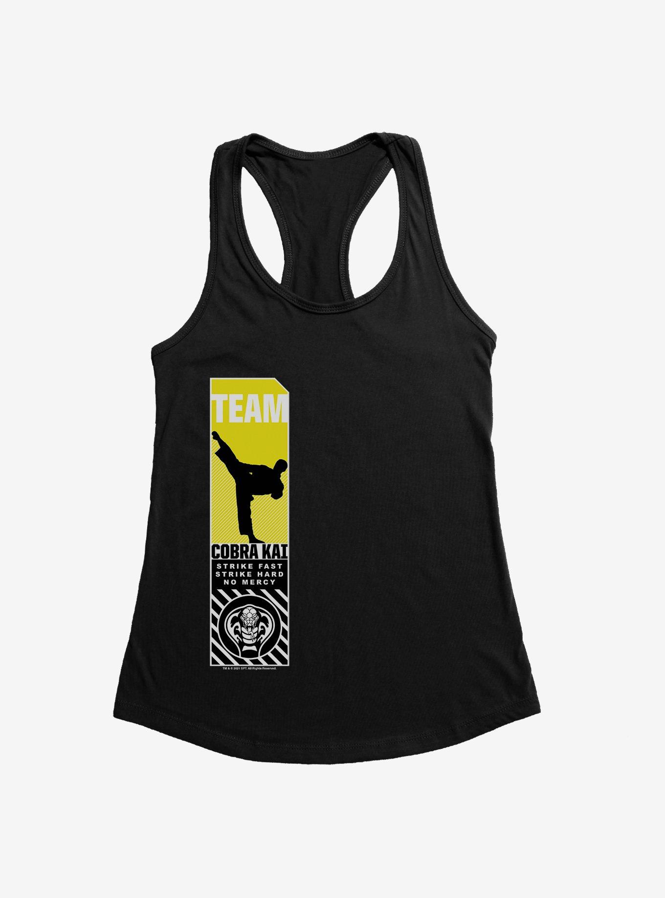 Cobra Kai S4 Action Logo Girls Tank, BLACK, hi-res