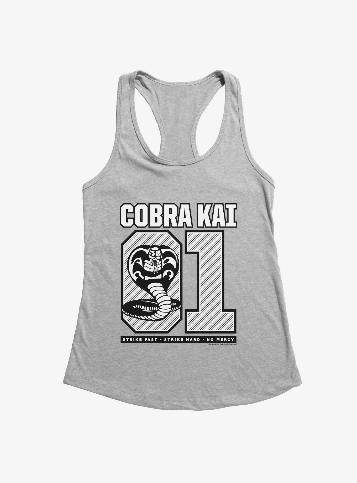 Cobra Kai S4 Varsity Number Girls Tank, HEATHER, hi-res