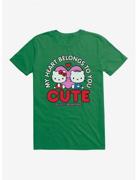 Hello Kitty Valentine's Day Heart Belongs To You T-Shirt, KELLY GREEN, hi-res