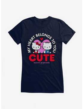 Hello Kitty & Dear Daniel Valentine's Day Heart Belongs To You Girls T-Shirt, , hi-res