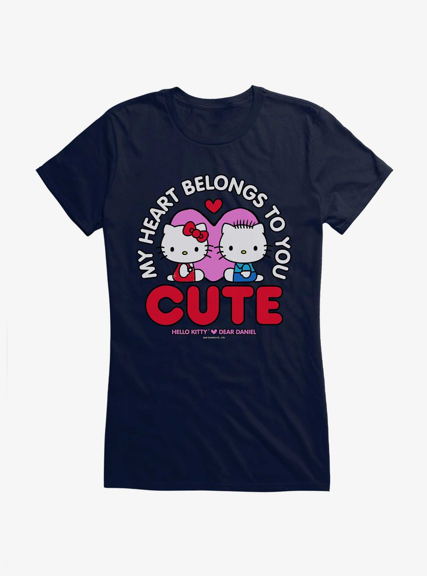Hello Kitty & Dear Daniel Valentine's Day Heart Belongs To You Girls T-Shirt, , hi-res