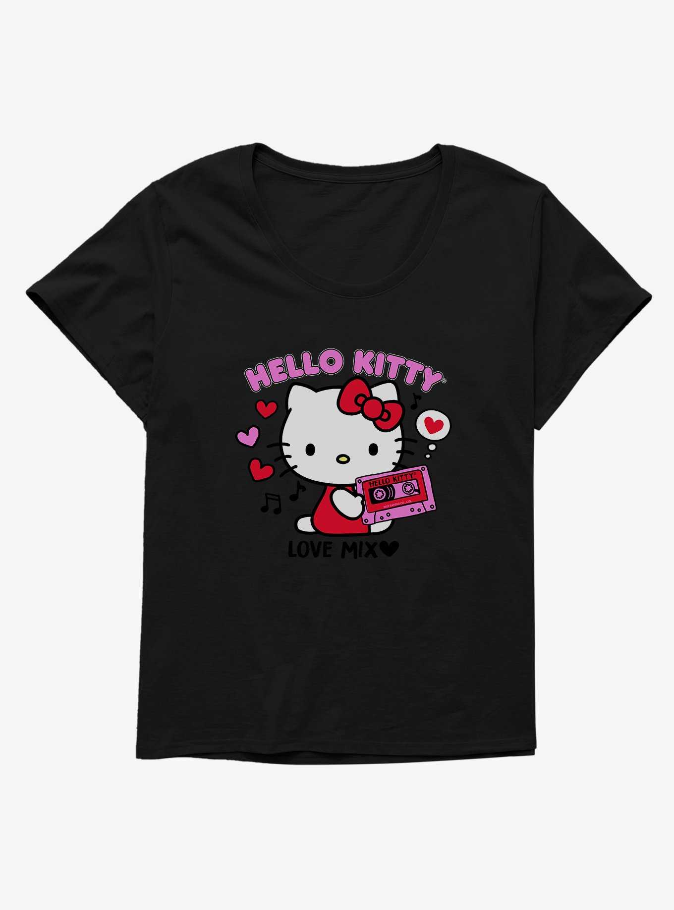 Hello Kitty Valentine's Day Love Mix Girls T-Shirt Plus Size, , hi-res