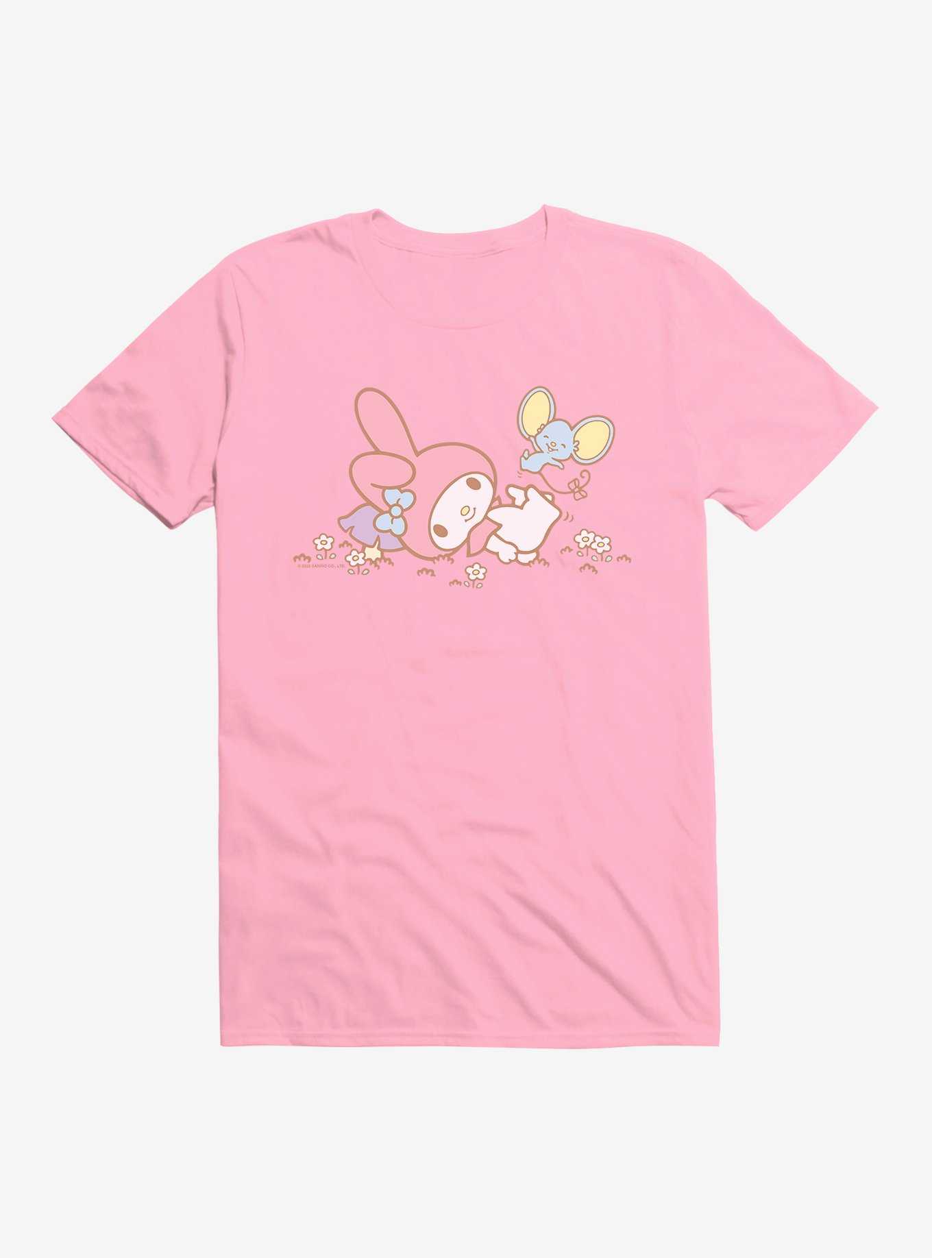 My Melody Outside Adventure With Flat T-Shirt, , hi-res